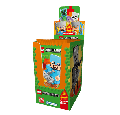 LEGO MINECRAFT ON FIRE TRADING CARD COLLECTION – Scatola da 25 pacchetti